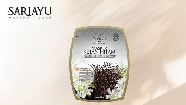 SARIAYU Black Sticky Rice Anti Aging Mask